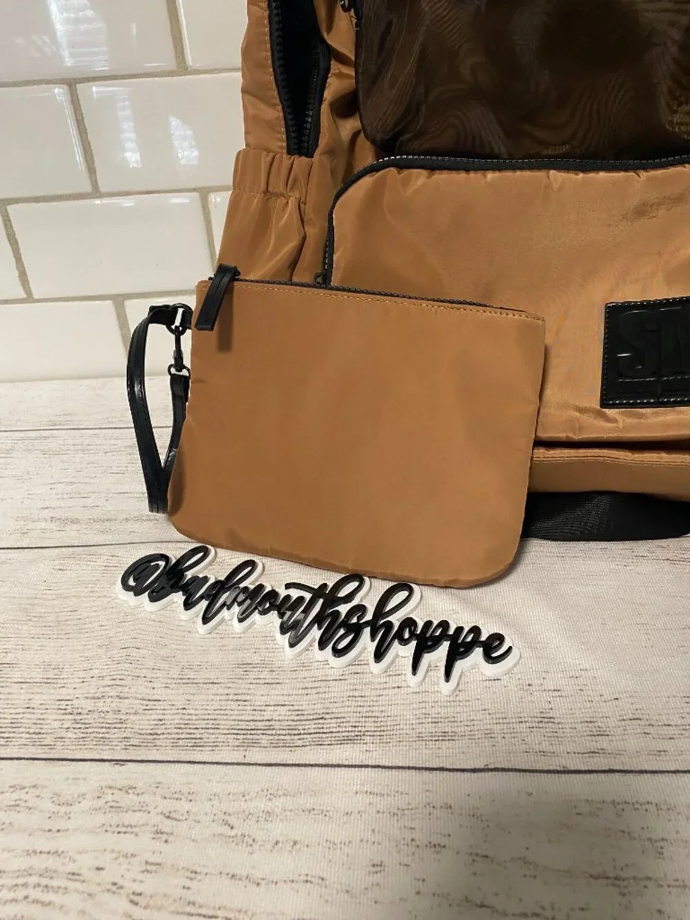 *Steve Madden BCHELLE Backpack and Matching Pouch in Camel